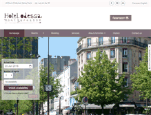 Tablet Screenshot of hotel-odessa.com